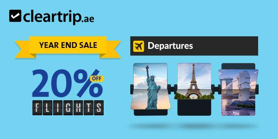 Get 20% OFF Flights | Cleartrip UAE 2