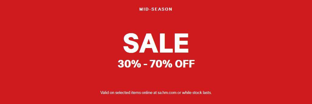 H&M Sale Up To 70% OFF + 10% OFF | H&M Coupon KSA 1