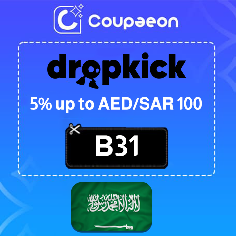 Dropkick KSA Promo Codes 2023 from coupaeon