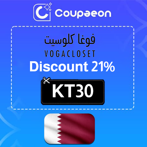 VogaCloset Promo Code Qatar | using this code (KT30) for the best offers